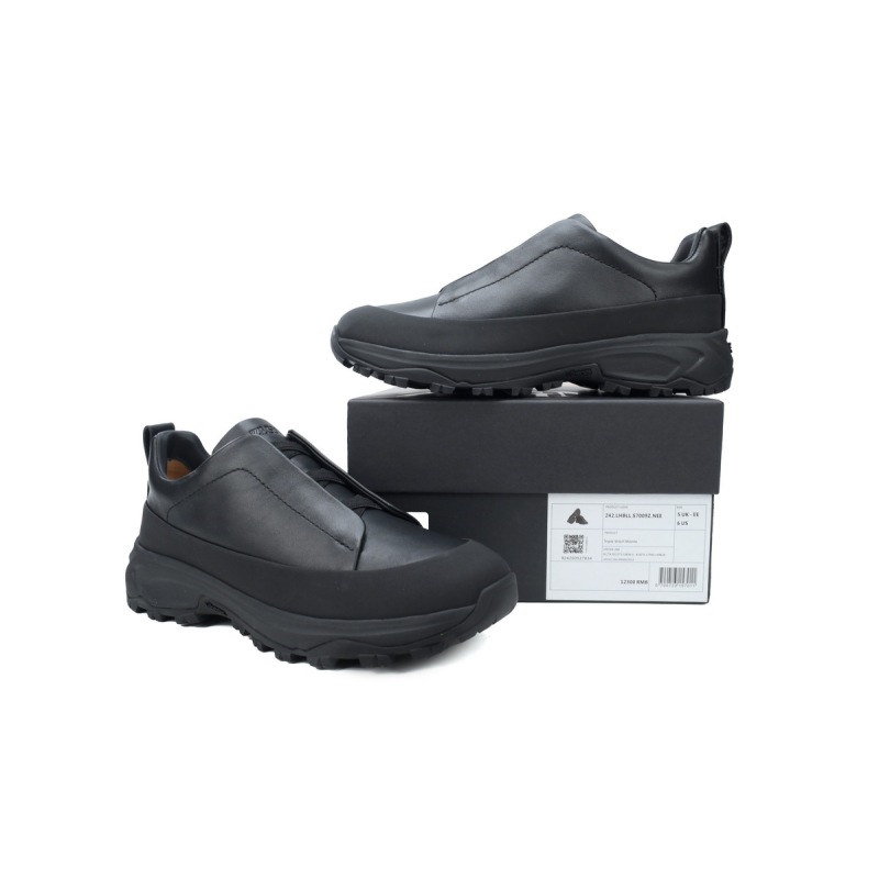 Zegna Triple Stitch™ Monte Luxury Casual Shoes Black