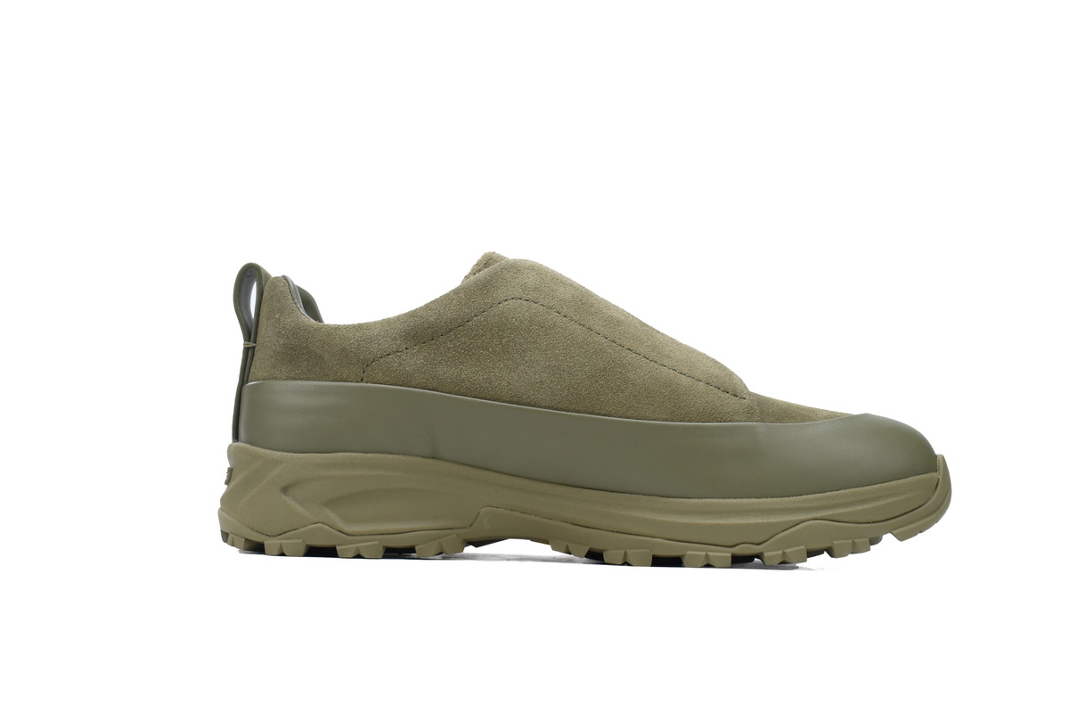 Zegna Triple Stitch™ Monte Luxury Casual Shoes Suede Green