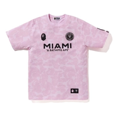 BAPE x Inter Miami CF Camo Tee Pink T-shirt 01