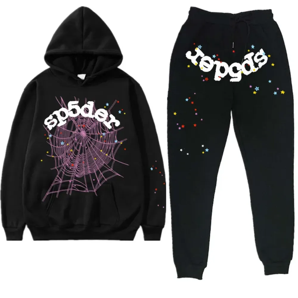 Black Sp5der Worldwide Tracksuit