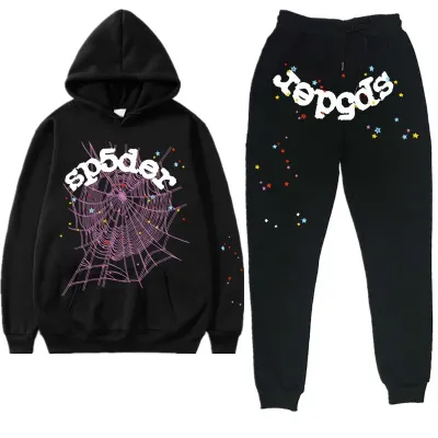 Black Sp5der Worldwide Tracksuit 01
