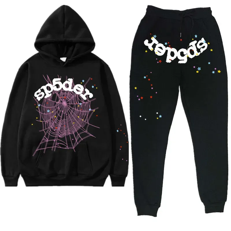 Black Sp5der Worldwide Tracksuit