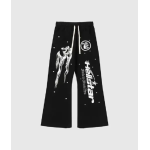 Hellstar Studios Racer Flare Black Sweatpants