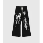 Hellstar Studios Racer Flare Black Sweatpants