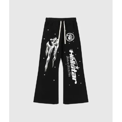 Hellstar Studios Racer Flare Black Sweatpants 01