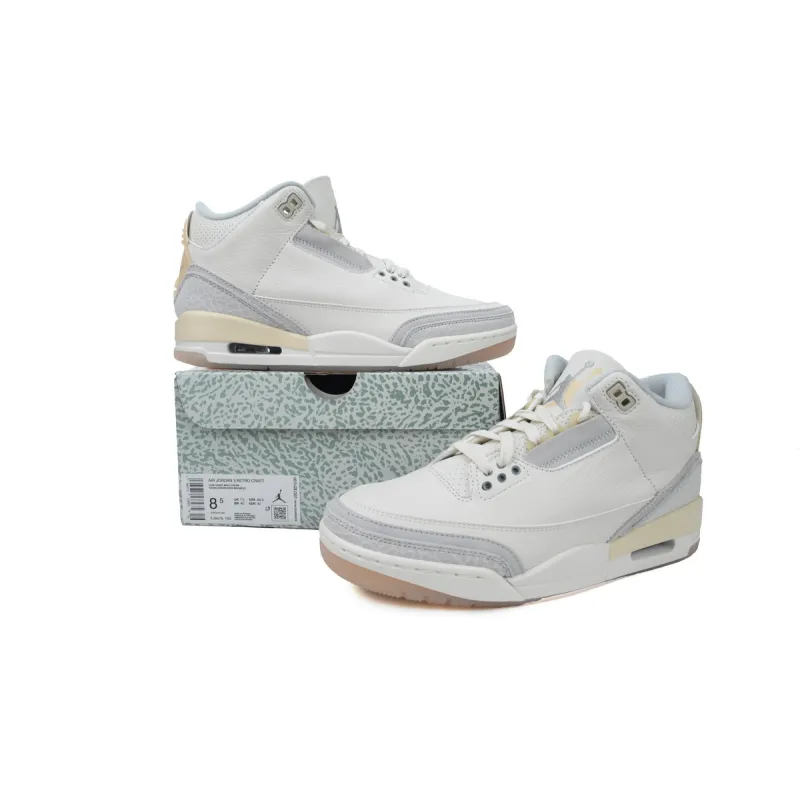 PK God Batch Air Jordan 3 Retro Craft Ivory FJ9479-100
