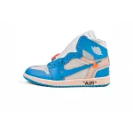 PK God Batch Nike Air Jordan 1 Retro High Off-White University Blue AQ0818-148