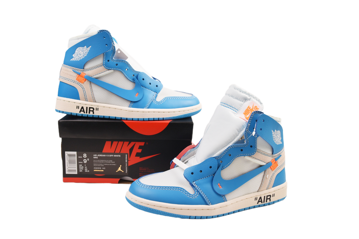 PK God Batch Nike Air Jordan 1 Retro High Off-White University Blue AQ0818-148