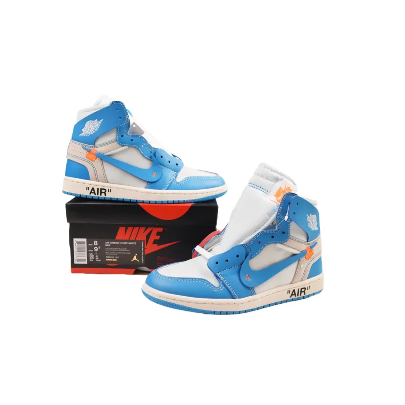 PK God Batch Nike Air Jordan 1 Retro High Off-White University Blue AQ0818-148