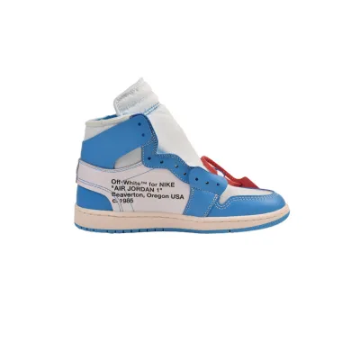 PK God Batch Nike Air Jordan 1 Retro High Off-White University Blue AQ0818-148 02
