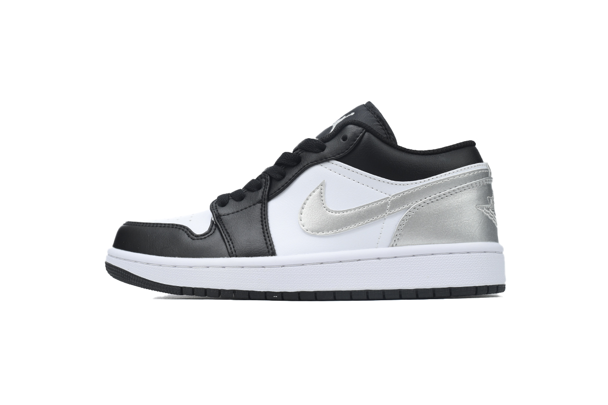 LJR Batch Air Jordan 1 Low Black Silver 553558-131