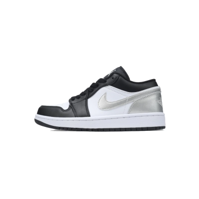 LJR Batch Air Jordan 1 Low Black Silver 553558-131 01