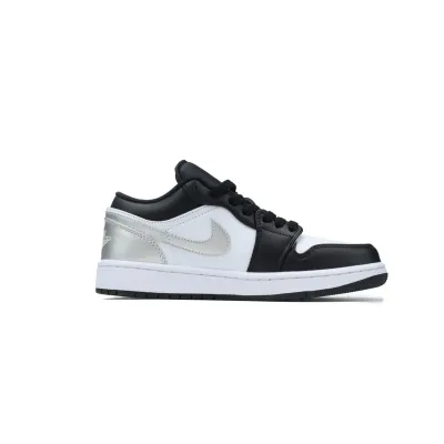 LJR Batch Air Jordan 1 Low Black Silver 553558-131 02