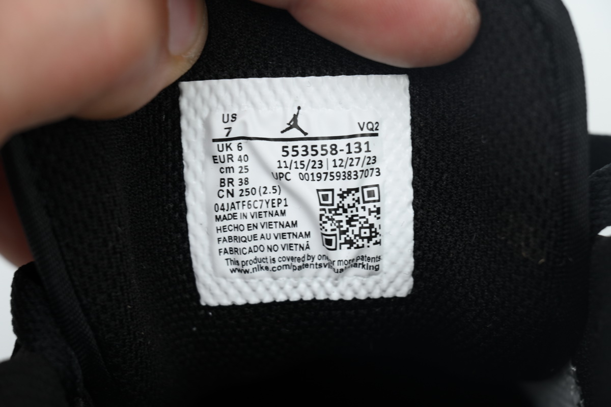 LJR Batch Air Jordan 1 Low Black Silver 553558-131