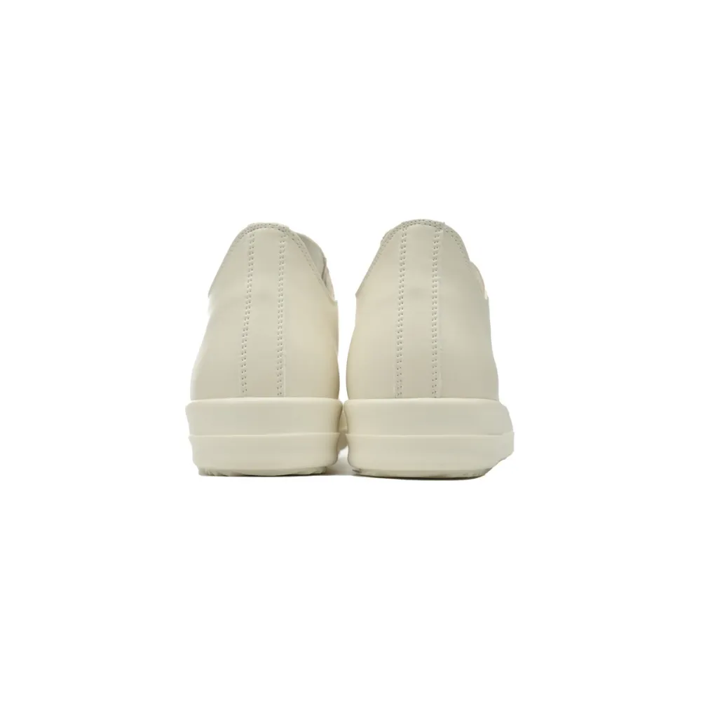 Rick Owens Watermelon Head Low-Top All White
