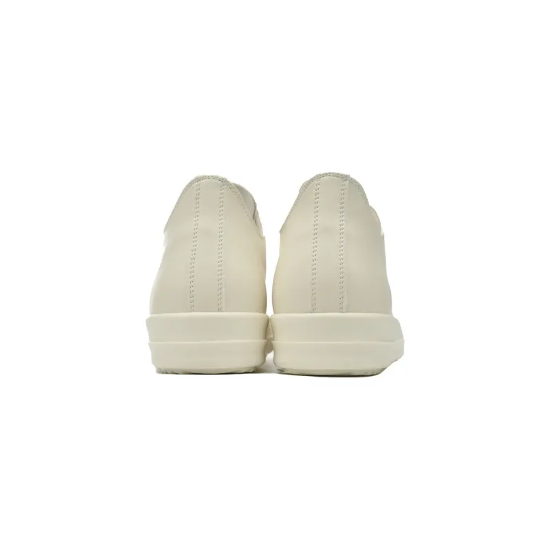 Rick Owens Watermelon Head Low-Top All White