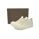 Rick Owens Watermelon Head Low-Top All White