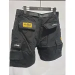 Corteiz Alcatraz Cargo Shorts Black