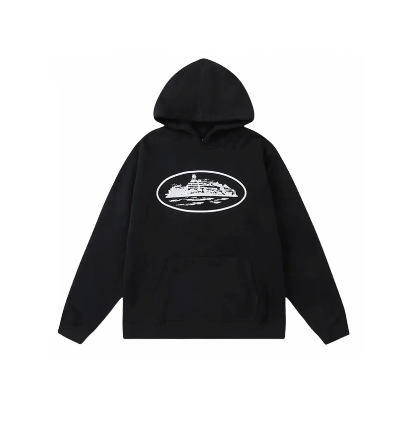 Corteiz OG Alcatraz Hoodie Black FW22