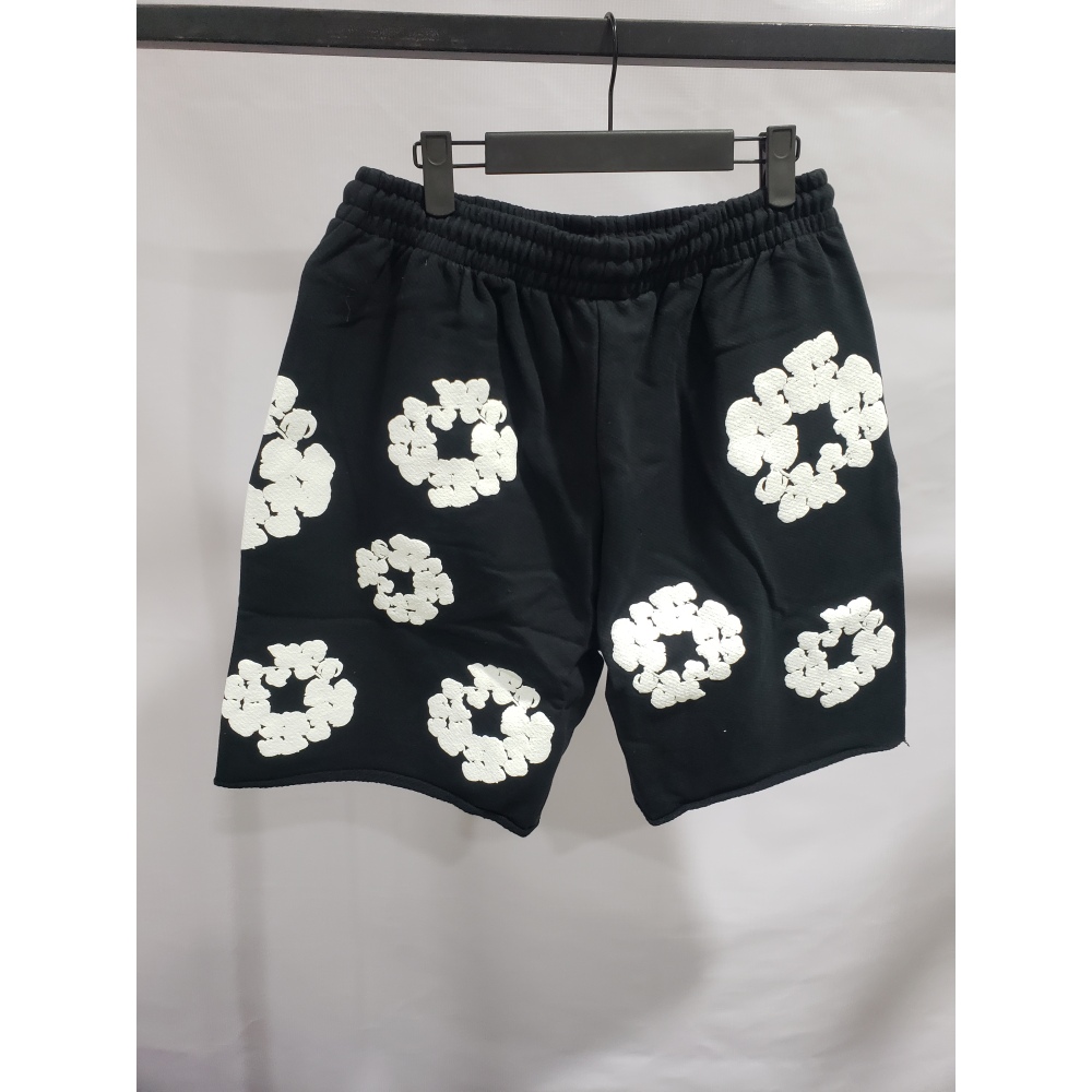 Denim Tears The Cotton Wreath Shorts Black
