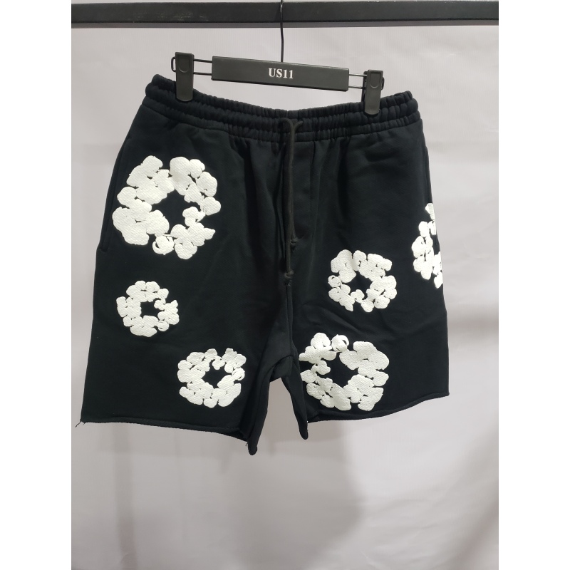 Denim Tears The Cotton Wreath Shorts Black