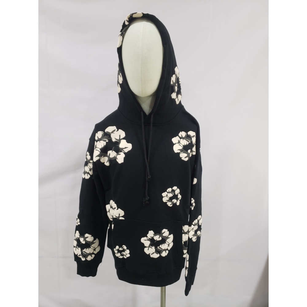 Denim Tears x CPFM Cactus Tears Wreath Hoodie Black YZ 241209