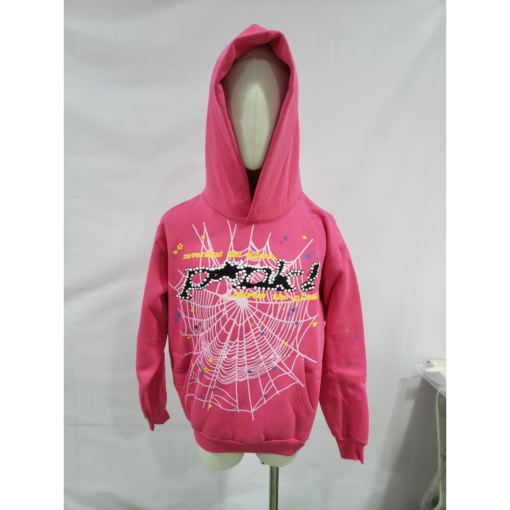 Sp5der P*NK Hoodie Pink YZ EG912