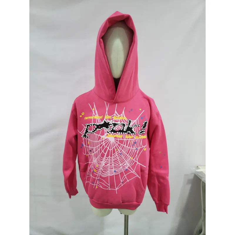 Sp5der P*NK Hoodie Pink YZ EG912