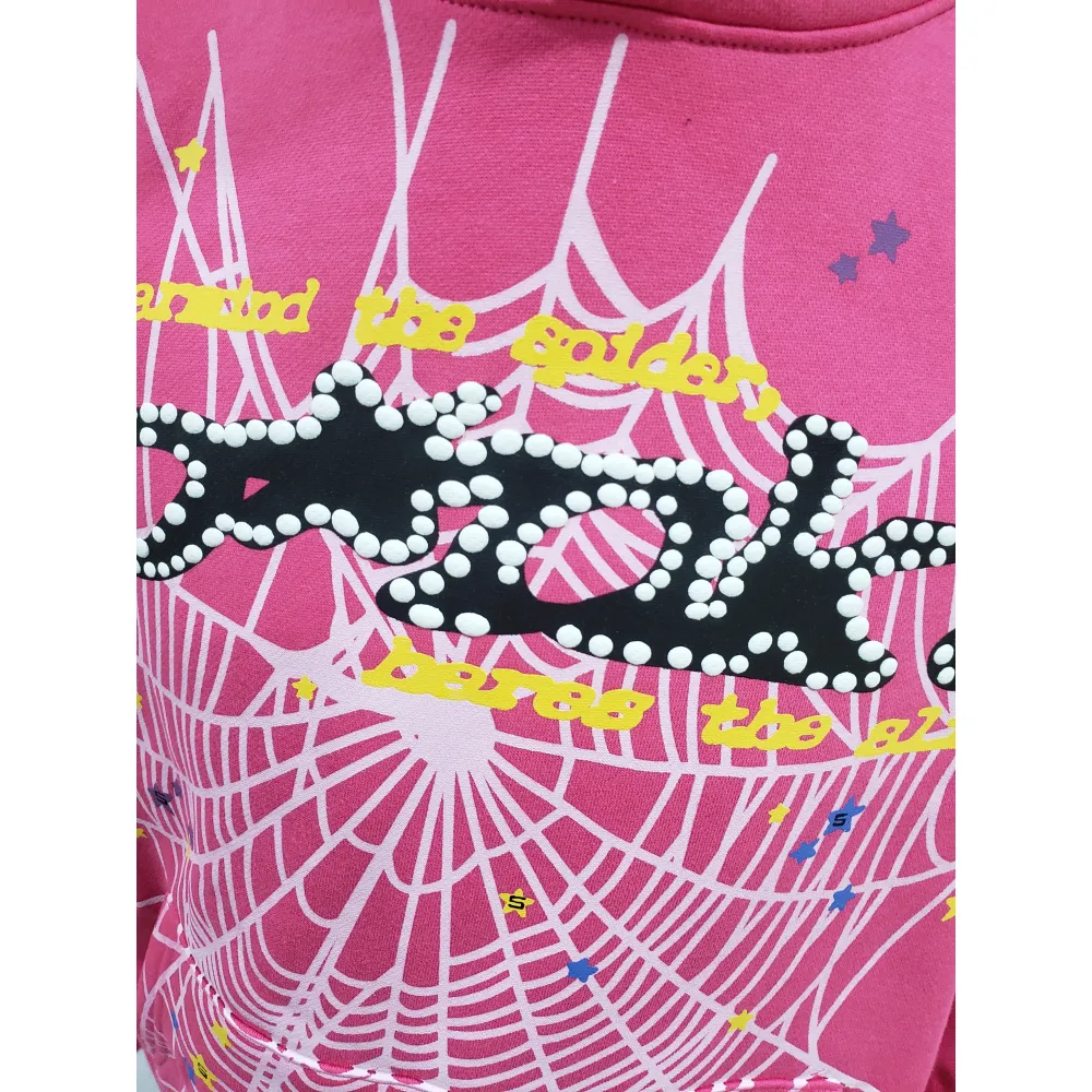 Sp5der P*NK Hoodie Pink YZ EG912
