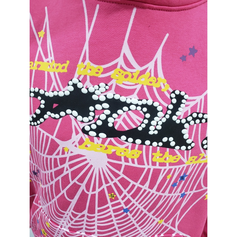 Sp5der P*NK Hoodie Pink YZ EG912