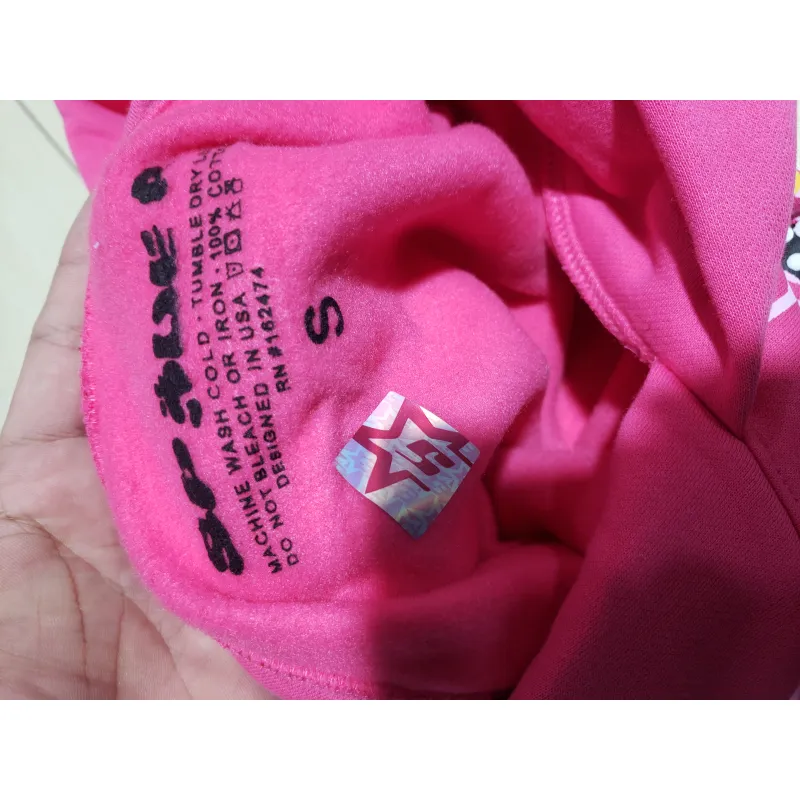 Sp5der P*NK Hoodie Pink YZ EG912