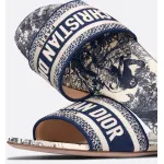 DIOR Classic Dway Slide Rose Blue