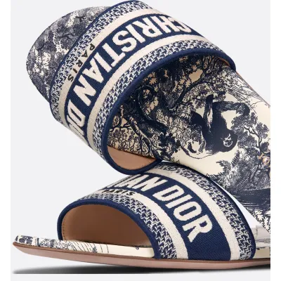 DIOR Classic Dway Slide Rose Blue 02