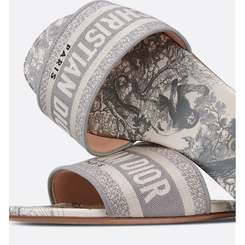 DIOR Classic Dway Slide Rose Grey