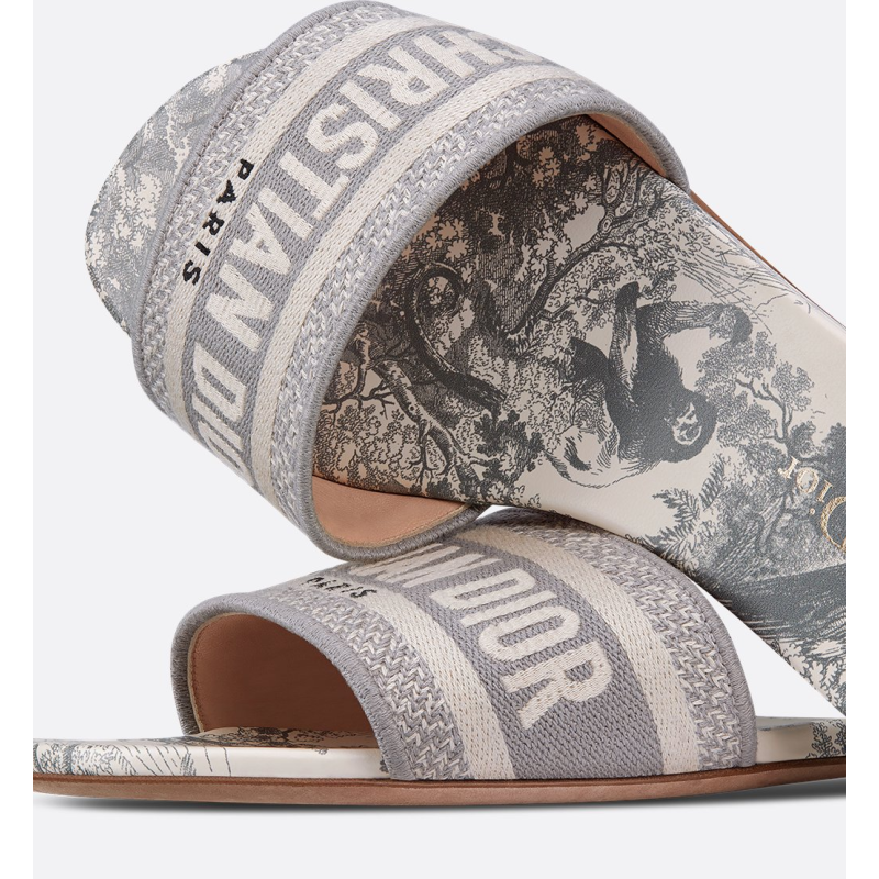 DIOR Classic Dway Slide Rose Grey