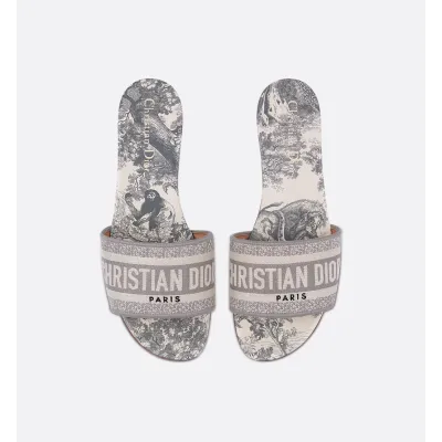 DIOR Classic Dway Slide Rose Grey 01