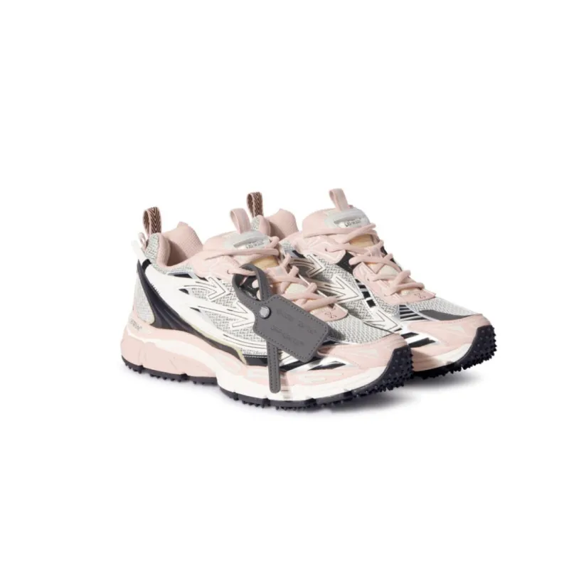 Off White Be Right Back Sneakers Pink Grey