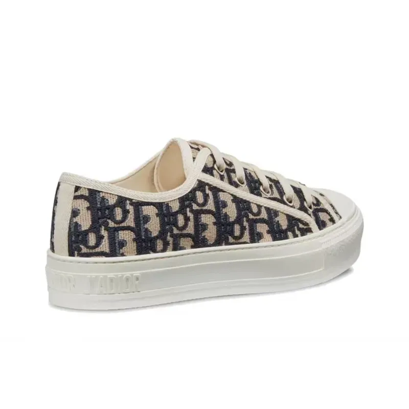 Dior Wmns WalkNDior Embroidered Canvas Low Deep Blue KCK211OBE_S56B