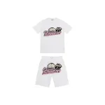 Trapstar Shooters Chenille Short Set White/Pink