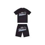 Trapstar Shooters Short Set Black/Blue