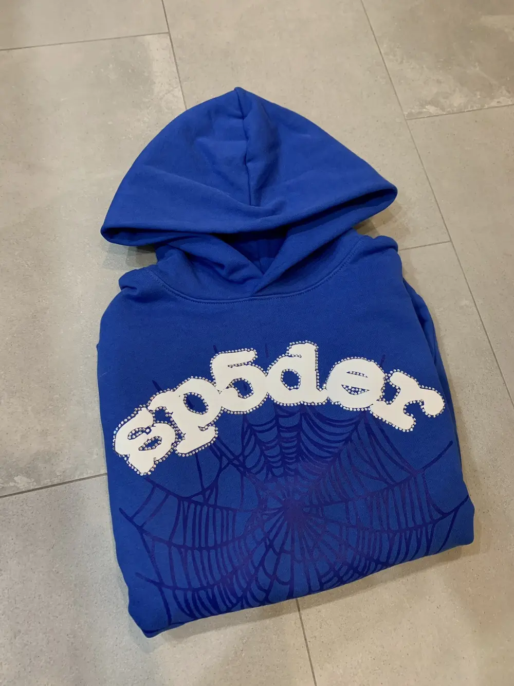 Sp5der Websuit Hoodie Blue GE 250322