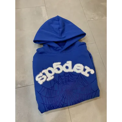 Sp5der Websuit Hoodie Blue GE 250322 02