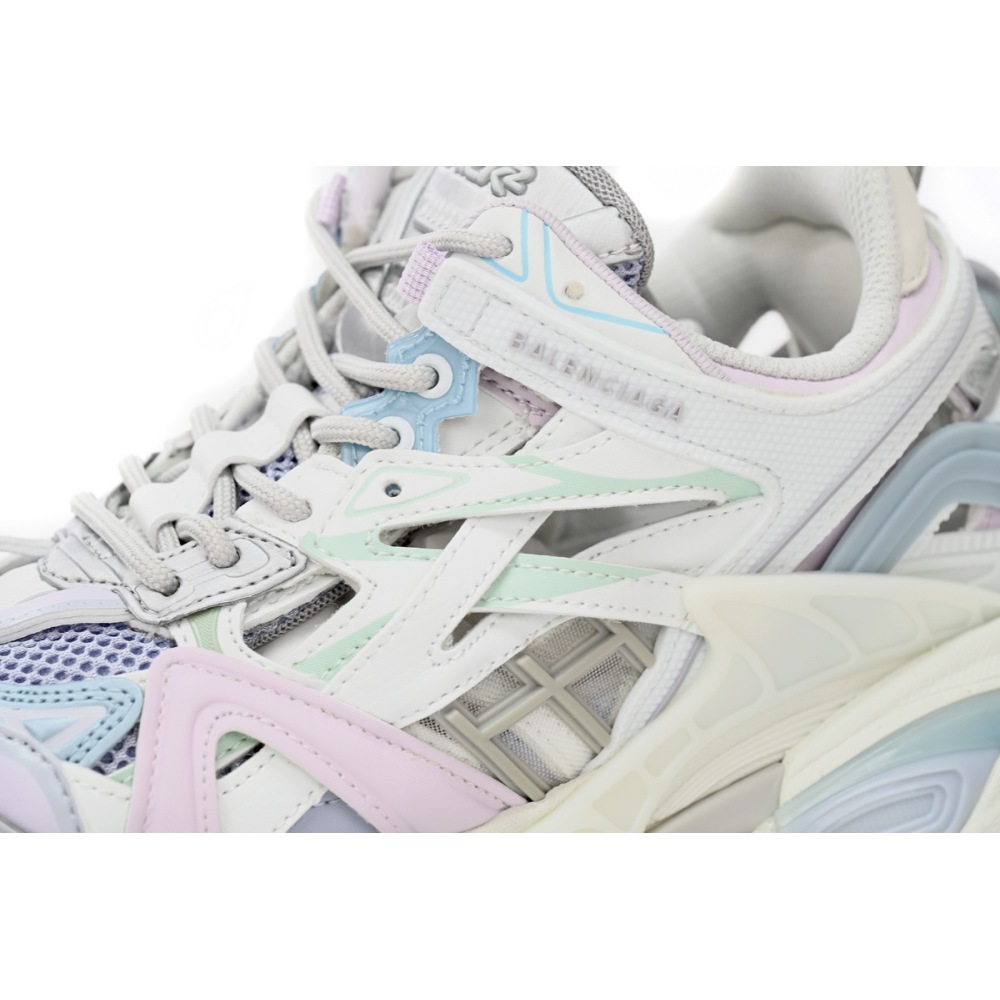 Balenciaga Track 2 Sneaker Military Black Pale White Purple 568615 W2GN3 9045