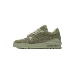 Louis Vuitton LV Trainer Sneaker Green 1AHTG3