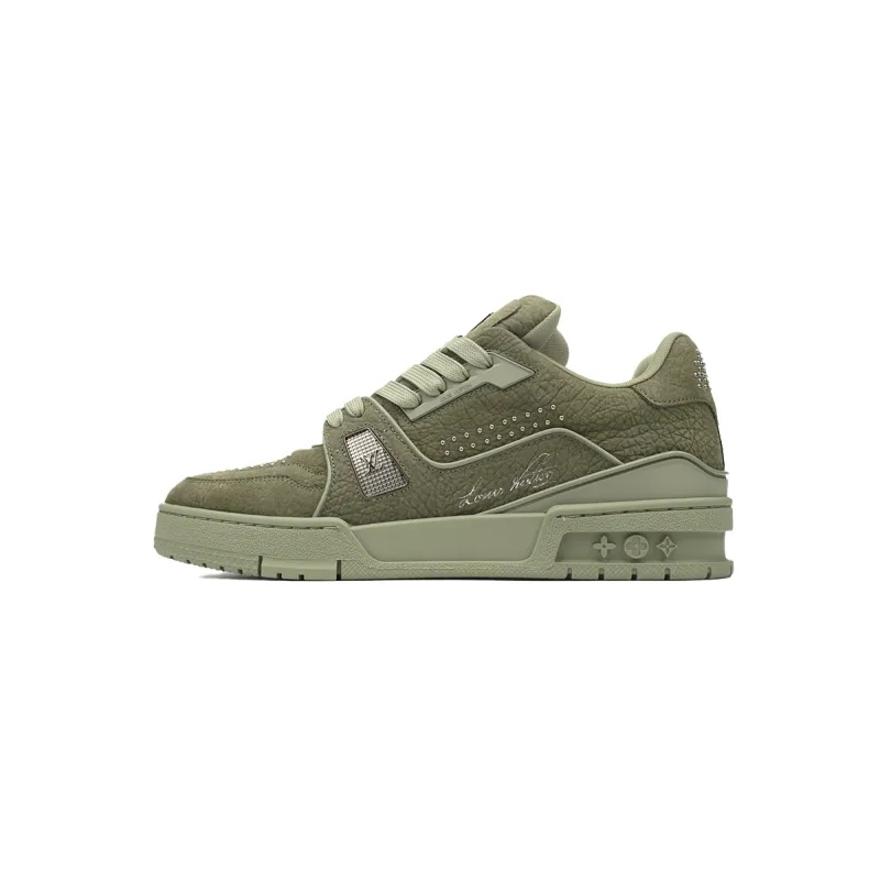 Louis Vuitton LV Trainer Sneaker Green 1AHTG3