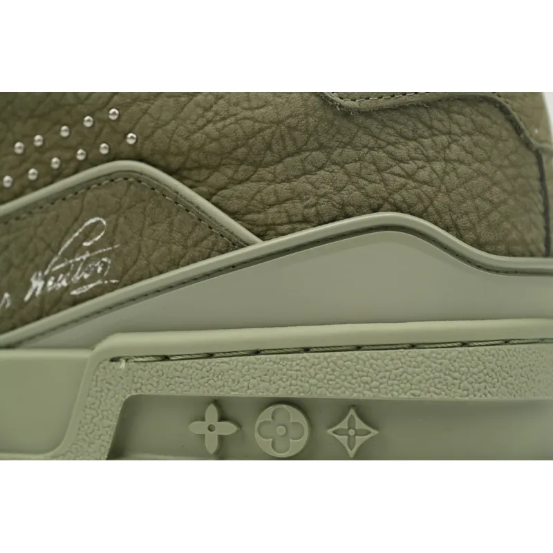 Louis Vuitton LV Trainer Sneaker Green 1AHTG3