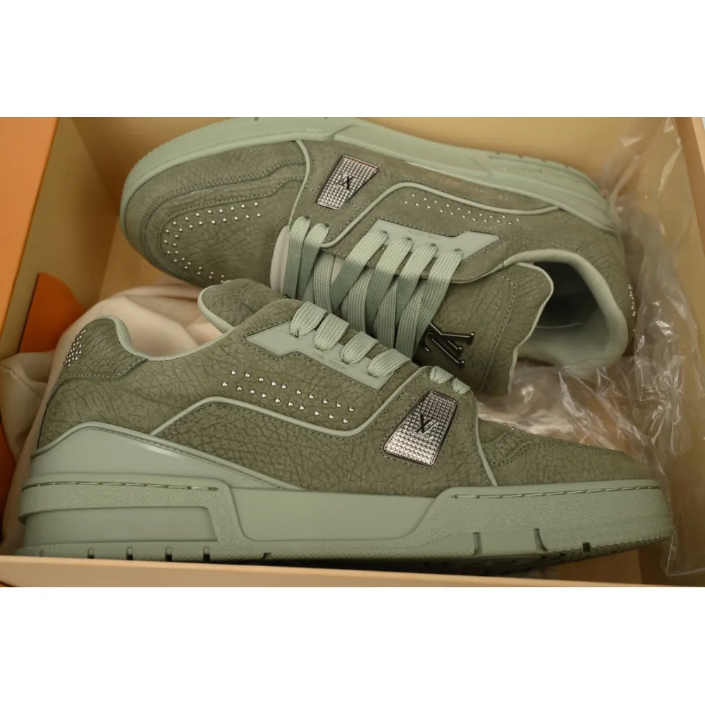 Louis Vuitton LV Trainer Sneaker Green 1AHTG3