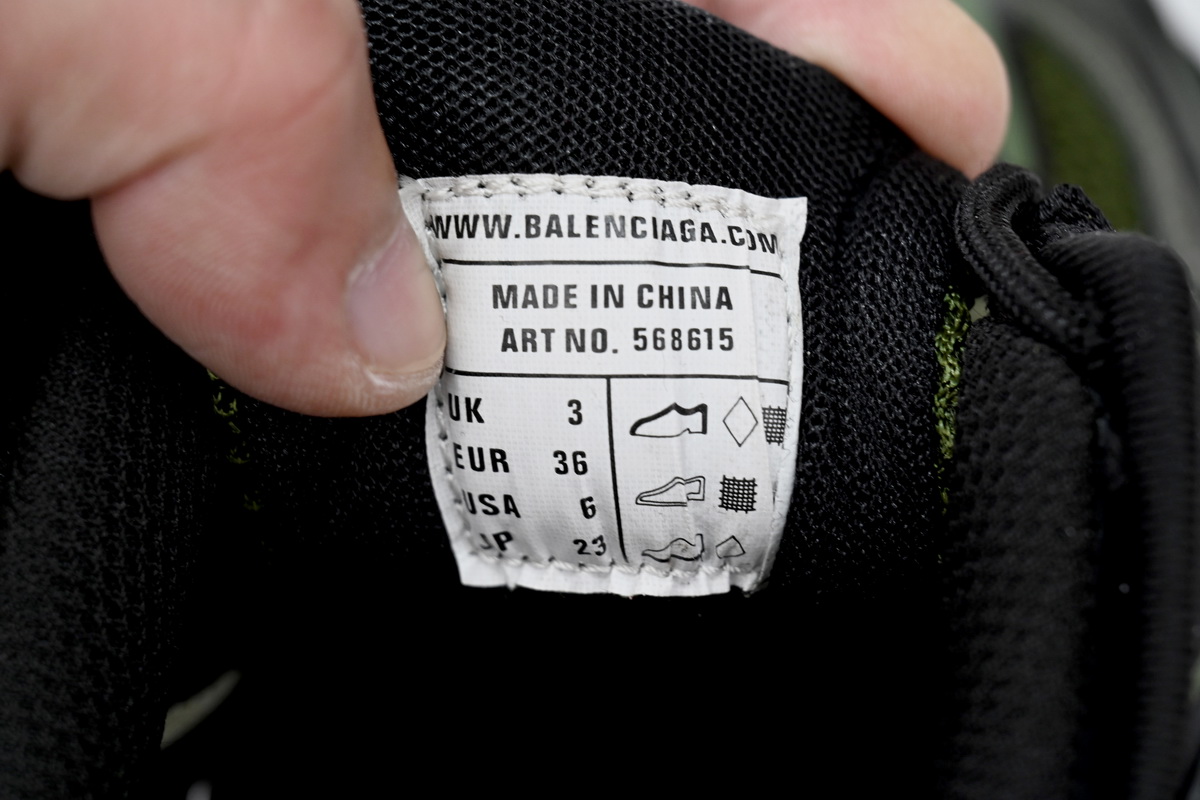 Balenciaga Track 2 Sneaker Military Black 568614 W3AE1 2311