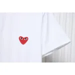 CDG PLAY Heart Round Neck T-shirt
