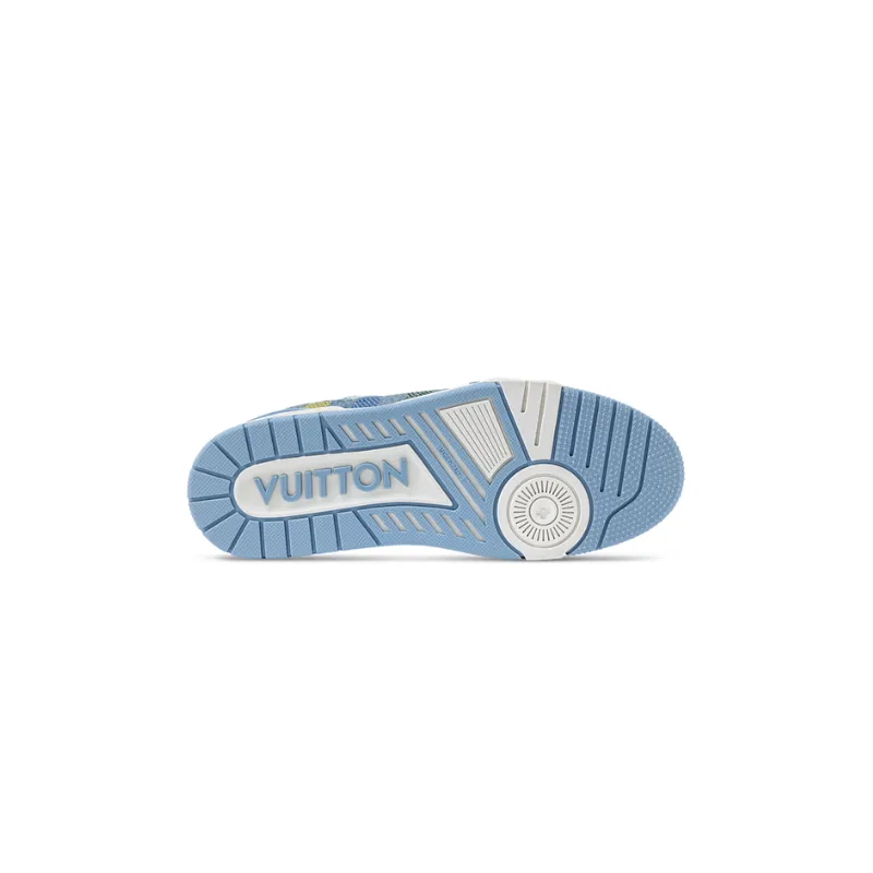 LV Trainer Sneaker Light Blue Grid 1AHCYA